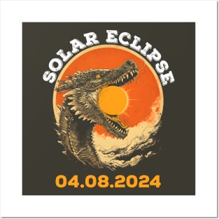 Total Solar Eclipse 04.08.24 Dragon Totality April 8 2024 Posters and Art